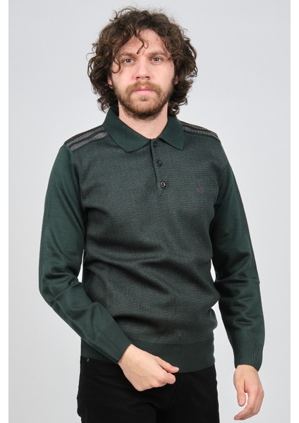 Erkek Polo Yaka Kazak 1577424 Yeşil modelleri