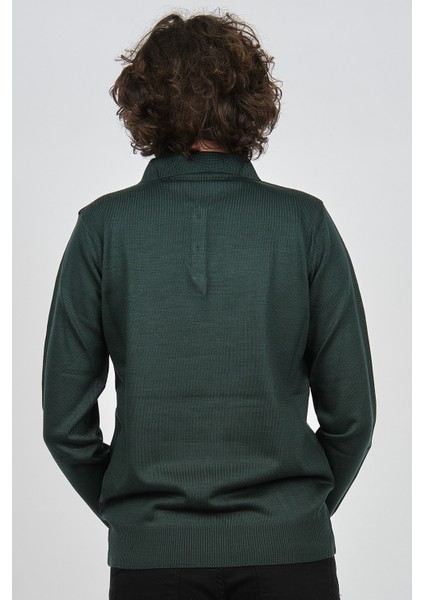 Erkek Polo Yaka Kazak 1577424 Yeşil indirimleri