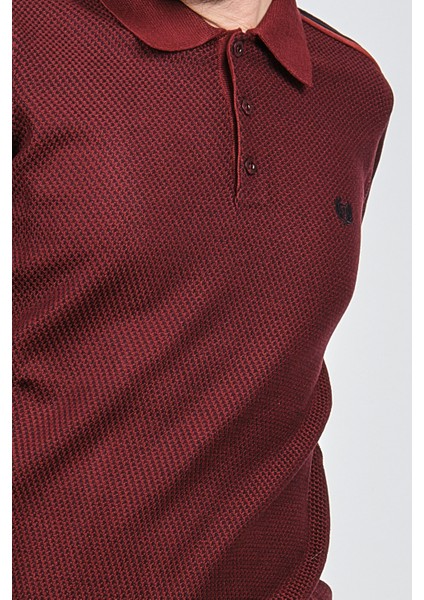 Erkek Polo Yaka Kazak 1577412 Kırmızı fırsatları