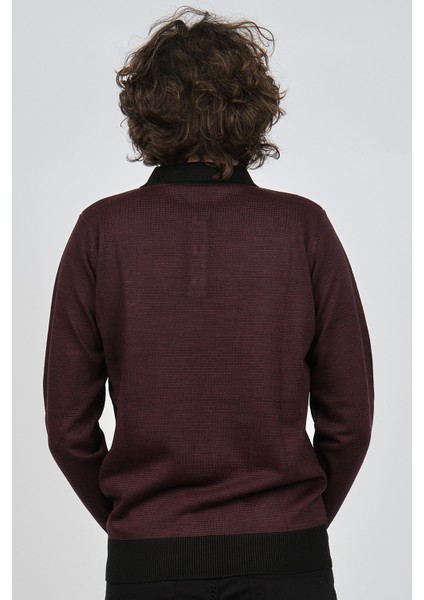 Erkek Polo Yaka Kazak 1577412 Bordo indirimleri