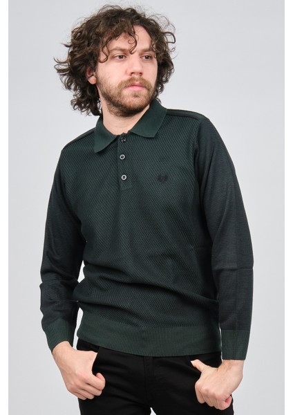Erkek Polo Yaka Kazak 1577412 Yeşil fiyatları