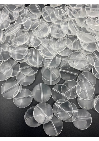 100GR 25MM Yassı Basık Yuvarlak Şeffaf Akrilik Boncuk,takı Aksesuar Boncuğu (100GR~40 Adet), fiyatları