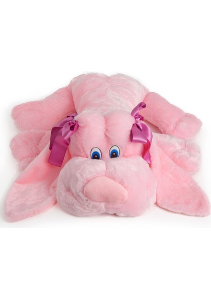 Oyuncak 45 cm Yatan Tembel Köpek Pembe