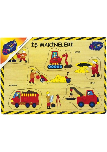 Marka: Ahşap Tutmalı Iş Makineleri Puzzle : Ahşap Oyuncaklar