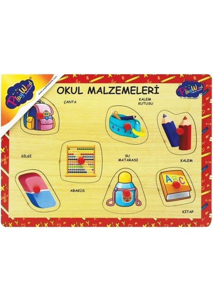 Marka: Ahşap Tutmalı Okul Malzemeleri Puzzle : Ahşap Oyuncaklar fiyatları