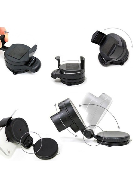 Araç Içi Mini Cam Telefon Tutucu