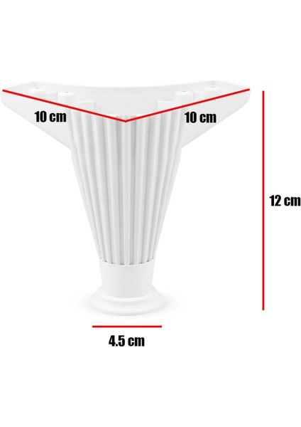 Mobilya Kanepe Koltuk Ünite Puf Ayağı 12 Cm Beyaz Baza Ayakları 4 Adet modelleri