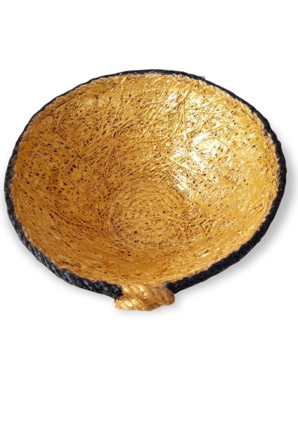Siyah Gold Dekoratif Jüt Ip Halat Hasır Sepet Dekoratif Sepet fırsatları