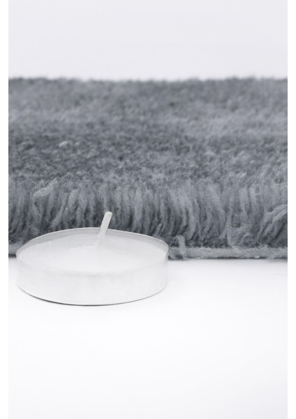 Dijidekor Koyu Gri Post Dokuma Halı Peluş Yumuşacık Kaymaz Antibakteriyel 150X300 fiyatları