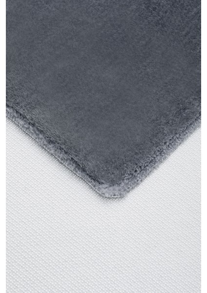 Dijidekor Koyu Gri Post Dokuma Halı Peluş Yumuşacık Kaymaz Antibakteriyel 160X450 modelleri