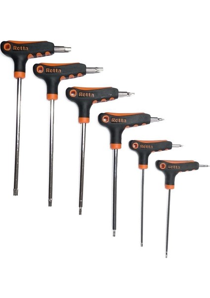 T Torx Tornavida Seti, 6 Parça