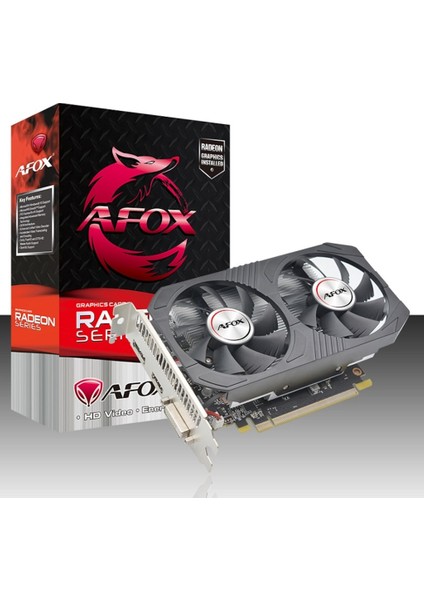 AMD Radeon RX550 4GB GDDR5 128Bit Ekran Kartı AFRX550-4096D5H4-V5