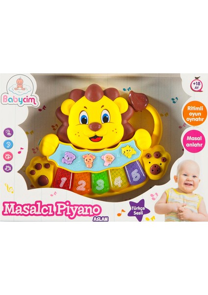 Birlik Oyuncak Masalcı Piyano Aslan Sarı