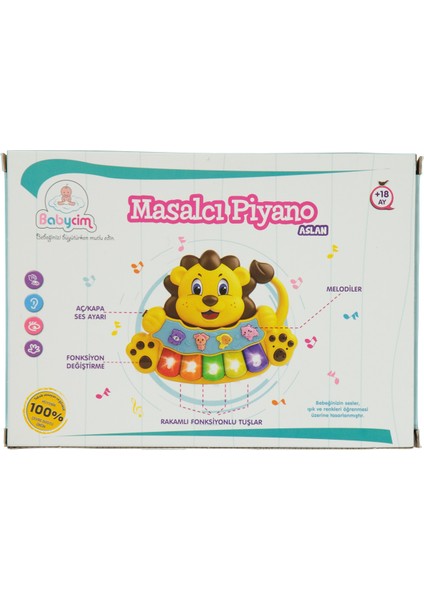 Birlik Oyuncak Masalcı Piyano Aslan Sarı