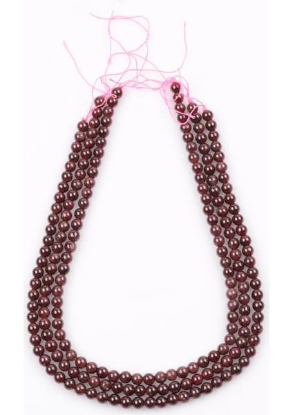 Garnet - Lal Doğal Taş Dizi 6 mm Küre Kesim