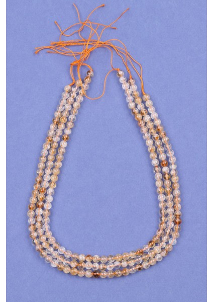 Sitrin Doğal Taş Dizi 6 mm Küre Kesim