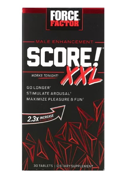 Force Factor, Score! Xxl, Male Enhancement, Erkek Için 30 Tablets.(Adınıza Faturalı Resmi Orj Amerikan Ürünü)