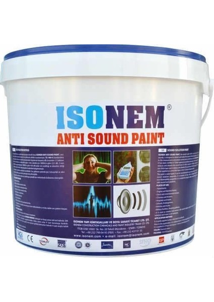 Isonem Anti Sound Paint Ses Yalıtım Boyası 18 Lt