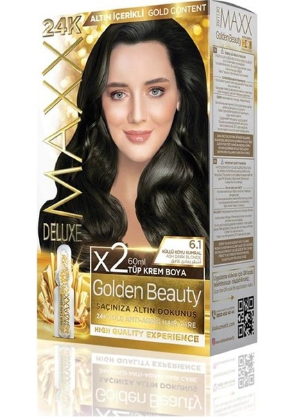Deluxe Set Boya Golden Altın Içerikli 6.1 Küllü Koyu Kumral