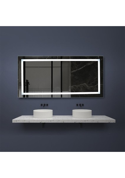 50 x 120 cm Ledli Ayna Dresuar Hol Koridor Duvar Salon Banyo Wc Ofis Çocuk Yatak Odası Boy fiyatları