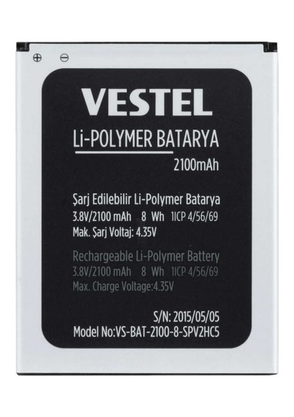 Vestel Venüs 5040 Batarya