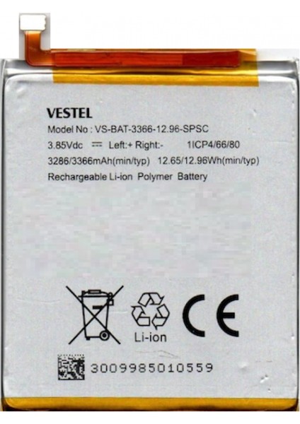 Vestel Venüs V6 Batarya