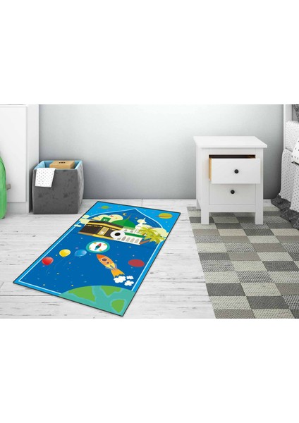 Çocuk Seccadesi Keçe Seccade Çocuk Namazlık Makinada Yıkanabilir Mavi modelleri