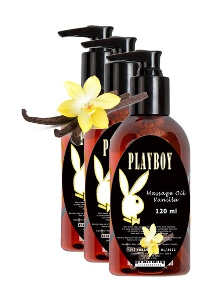 Vanılla Massage Oil 3 Adet Vanilya Aromalı Vücut Masaj Yağı
