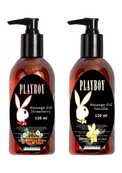Massage Oil Strawberry And Vanilla Fragrances 120 Ml Çilek Ve Vanilya Kokulu Vücut Masaj Yağı
