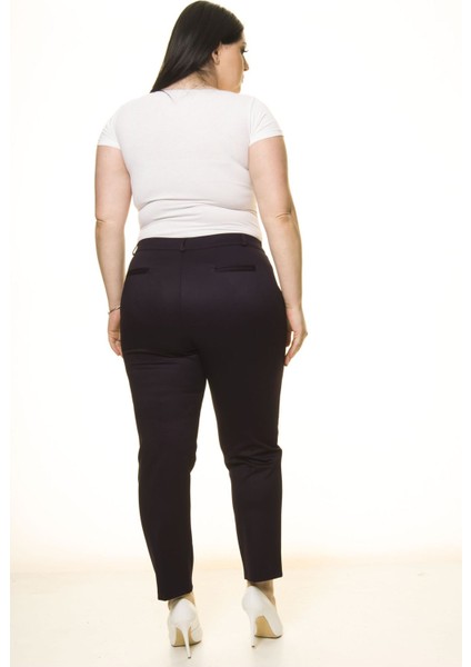 Mor Kumaş Büyük Beden Pantolon L1-1688 indirimleri