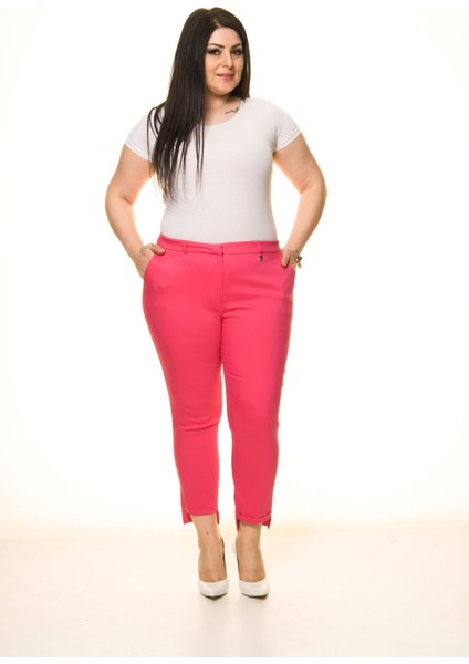 Paça Detaylı Cepli Büyük Beden Pantolon F10-1712 fiyatları