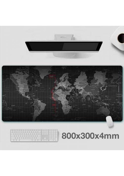 Rgb 14 Işık Modlu Kaymaz Tabanlı Kauçuk Kumaş Mouse Pad 300*800