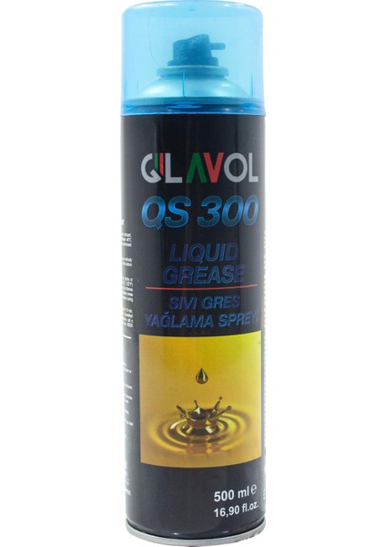 Sıvı Gres Yağı Spreyi Zincir Yağlama Spreyi 500 ml