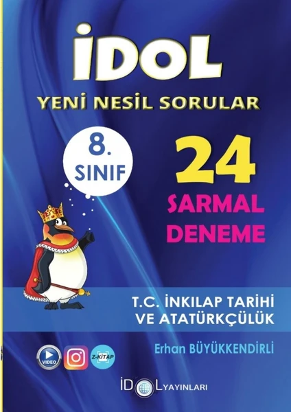 İdol Yayınları 8.Sınıf T.C. Inkılap Tarihi Ve Atatürkçülük 24'Lü Yeni Nesil Deneme