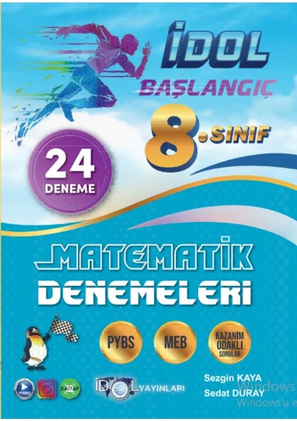 Idol Yayınları 8. Sınıf Matematik Başlangıç Denemeleri (24 Sarmal Deneme)