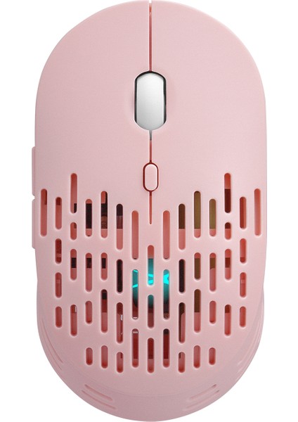 ALBM7422 Pembe 2.4ghz Şarj Edilebilir Tek Renkli 1600DPI Optik Kablosuz Mouse