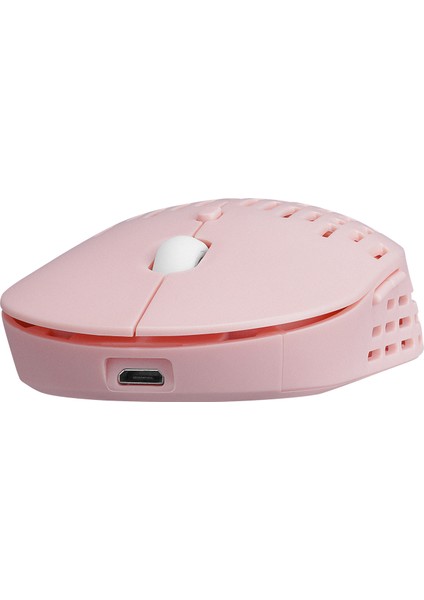 ALBM7422 Pembe 2.4ghz Şarj Edilebilir Tek Renkli 1600DPI Optik Kablosuz Mouse