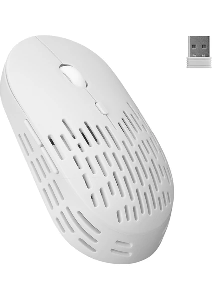 Altec Lansing ALBM7422 Beyaz 2.4ghz Şarj Edilebilir Tek Renkli 1600DPI Optik Kablosuz Mouse