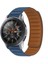 puluz Samsung Galaxy Gear 2 Neo R381 Için Silikon Manyetik Kayış Koyu Mavi 2
