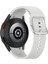 puluz Samung Galaxy Watch4 40Mm / 44Mm Için Silikon Kordonlu Saat Gümüş Grisi 5