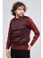 Erkek Desenli Dirsek Detaylı Polo Yaka Kazak 1577423 Bordo 3