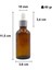50 cc Amber Damlalık Metal Gümüş Sızdırmaz Kapaklı 50 ml Dropper Cam Serum Şişesi 1 Adet 2