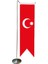 Masa Üstü Kırlangıç Osmanlı Devleti Bayrağı + Krom L Direk Masa Bayrak Seti 1
