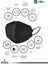 KF94 Kore Tipi N95 Maske Siyah Renk 10 Adet 2