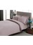 Stripe Saten King Size Nevresim Takımı Lila 1
