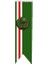 Masaüstü Kırlangıç Çift Taraflı Saten Kumaş Çeçenistan Içkerya Bayrağı 8 x 30 cm 1