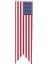 Masa Üstü Kırlangıç Amerika Bayrağı - 8 x 30 cm Çift Taraflı Saten Kumaş 1