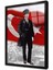 Türk Bayrağı Önünde Atatürk Çerçeveli Cam Tablo 1
