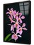 Mor Çiçek Çerçeveli Cam Tablo 1