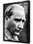 Siyah Beyaz Atatürk Çerçeveli Cam Tablo 1